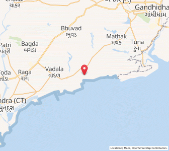 Map of Kukadsar, Gujarat