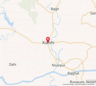 Map of Kukshi, Madhya Pradesh