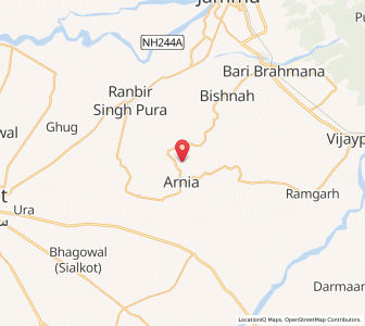 Map of Kul Kalan, Kashmir