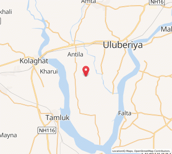 Map of Kulanandapur, West Bengal