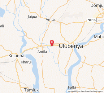 Map of Kulgachi, West Bengal