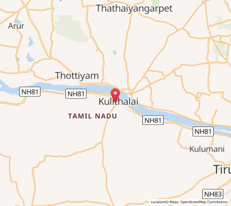 Map of Kulittalai, Tamil Nadu