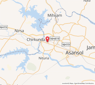 Map of Kulti, West Bengal