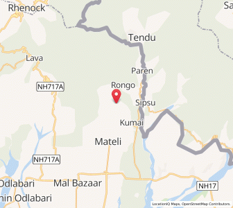 Map of Kumai, West Bengal