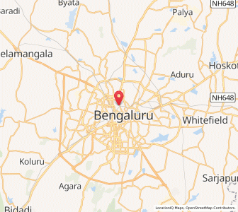 Map of Kumara Park, Karnataka