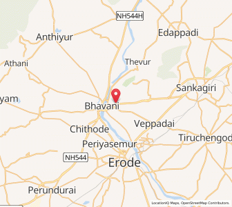 Map of Kumarapalayam, Tamil Nadu