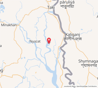 Map of Kumarkhali, West Bengal
