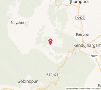 Map of Kumdih, Odisha