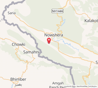 Map of Kumli Dara, Kashmir