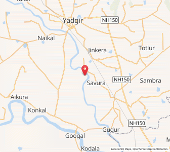 Map of Kumnur, Karnataka