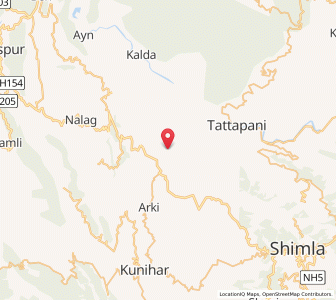 Map of Kun, Himachal Pradesh