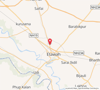 Map of Kunaira, Uttar Pradesh