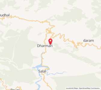 Map of Kund, Kashmir