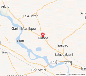 Map of Kunda, Assam