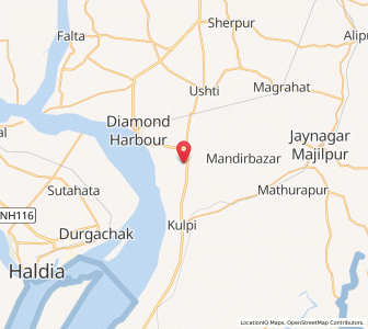 Map of Kundia, West Bengal