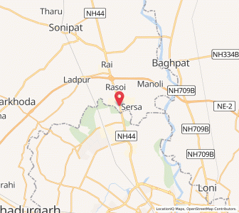 Map of Kundli, Haryana