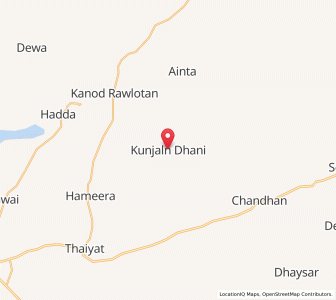 Map of Kunjalri Dhani, Rajasthan