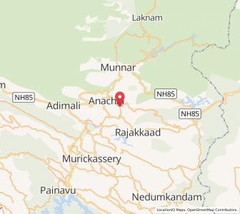 Map of Kunjithanny, Kerala