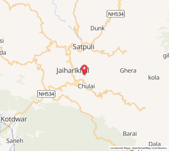 Map of Kunjoli, Uttarakhand
