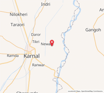 Map of Kunjpura, Haryana