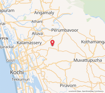 Map of Kunnatnad, Kerala