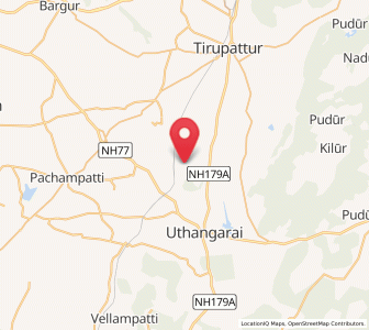 Map of Kunnattur, Tamil Nadu