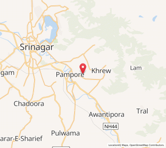 Map of Kunyibal, Kashmir