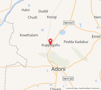 Map of Kuppagallu, Andhra Pradesh