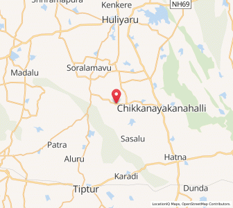 Map of Kuppur, Karnataka