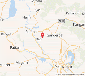 Map of Kurag, Kashmir
