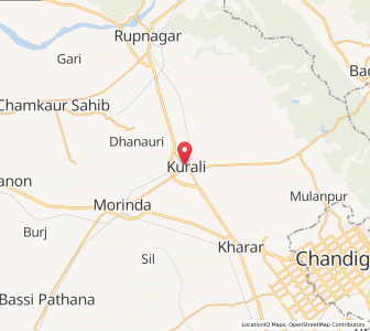 Map of Kurali, Punjab