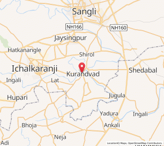 Map of Kurandvad, Maharashtra