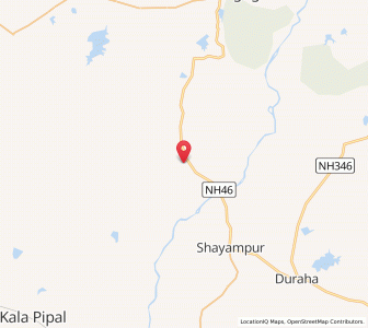 Map of Kurawar, Madhya Pradesh
