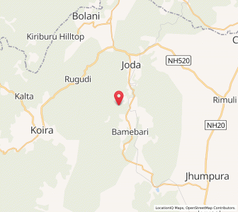 Map of Kurband, Odisha