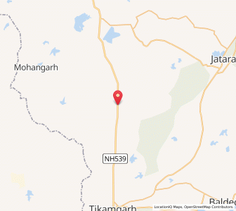 Map of Kurrai, Madhya Pradesh