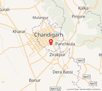 Map of Kursan, Chandigarh