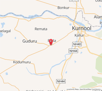 Map of Kuruva Nagalapuram, Andhra Pradesh