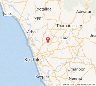 Map of Kuruvattur, Kerala