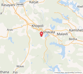 Map of Kurvanda, Maharashtra