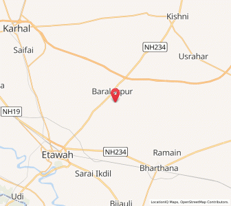 Map of Kuseli, Uttar Pradesh
