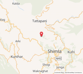 Map of Kushahal, Himachal Pradesh