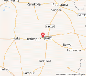 Map of Kushinagar, Uttar Pradesh
