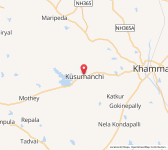Map of Kushmanchi, Andhra Pradesh