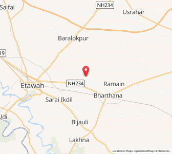 Map of Kusna, Uttar Pradesh