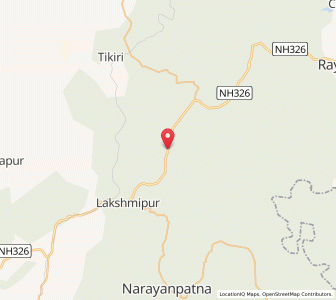 Map of Kutingi, Odisha