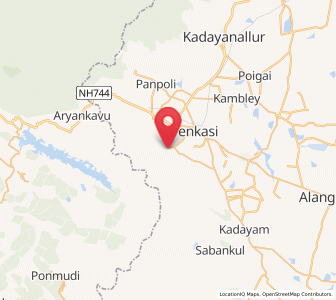 Map of Kuttalam, Tamil Nadu