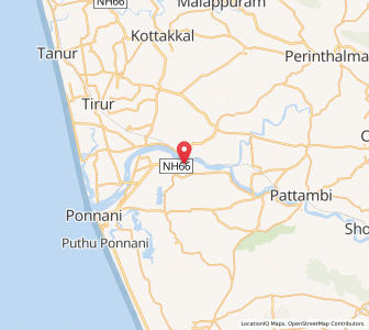 Map of Kuttippuram, Kerala
