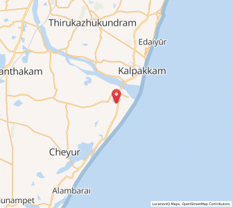 Map of Kuvattur, Tamil Nadu