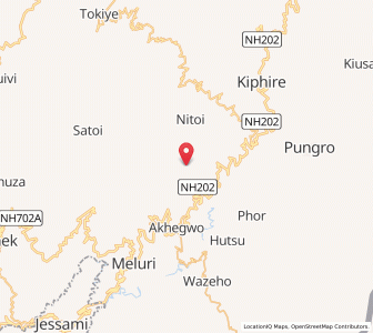 Map of Kuvukhu, Nagaland