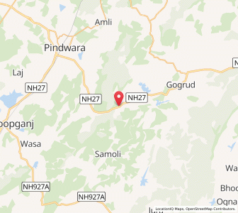 Map of Kyari, Rajasthan